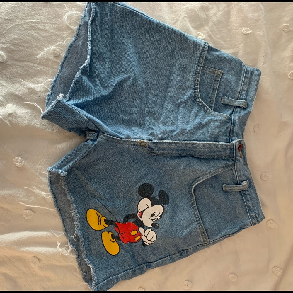 High waisted vintage Mickey shorts
